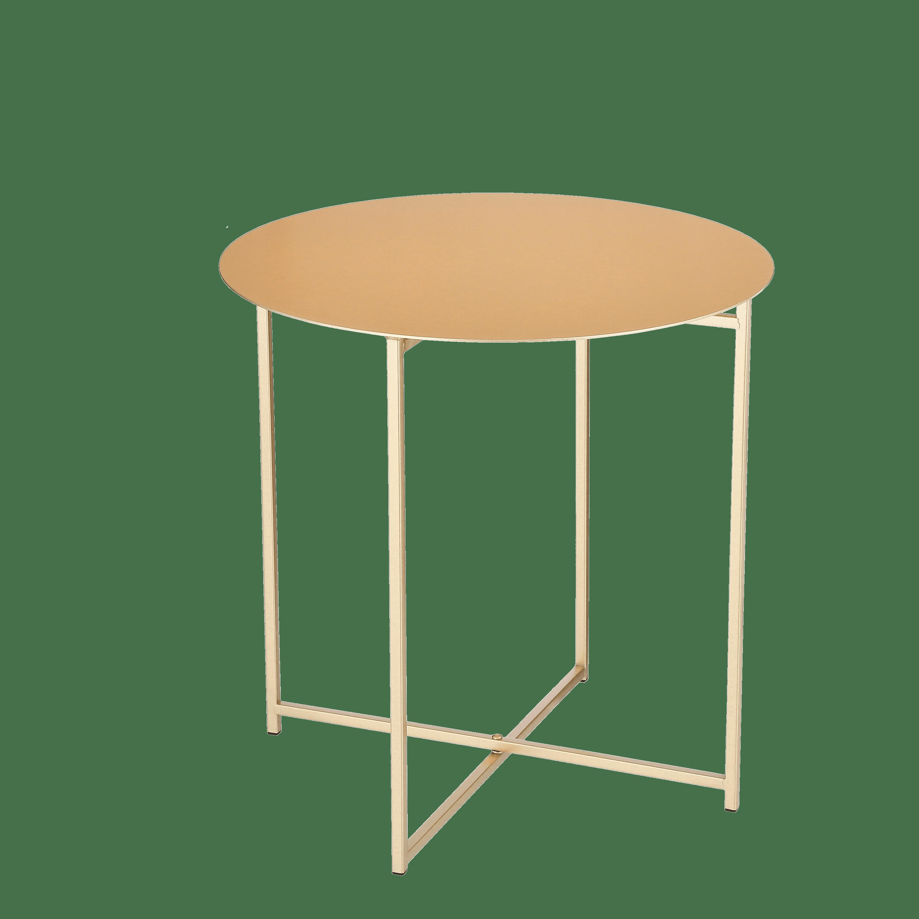 MIKKI - Table d'appoint en métal doré H45