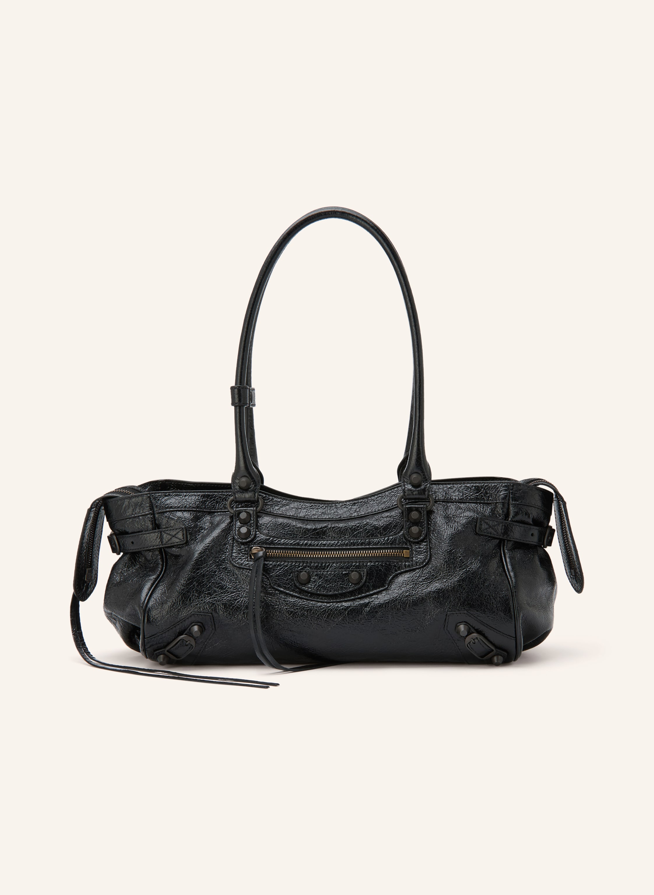 BALENCIAGA Schultertasche LE CITY EAST-WEST mit Nieten