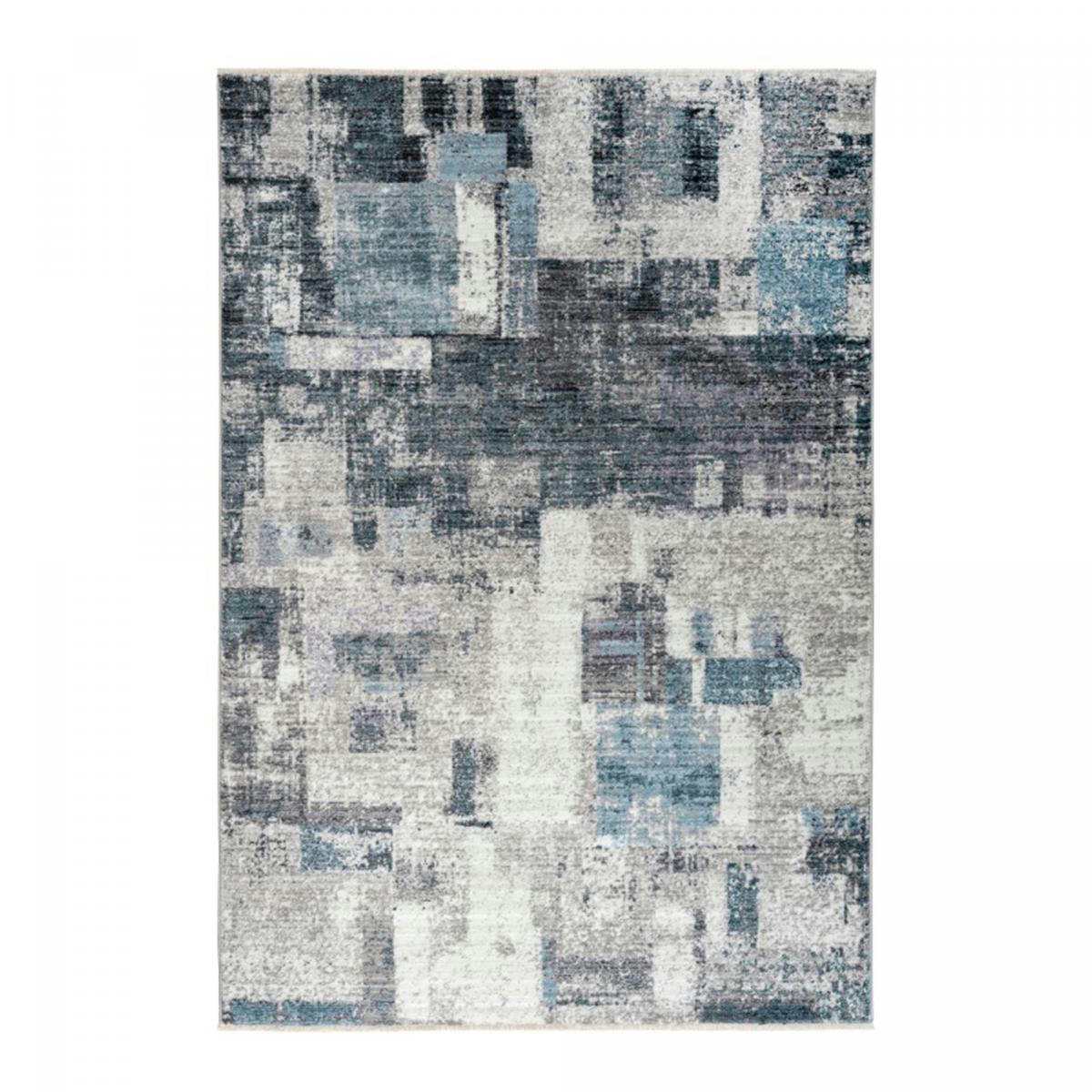 MEDALLE LL - Tapis salon bleu 200x290