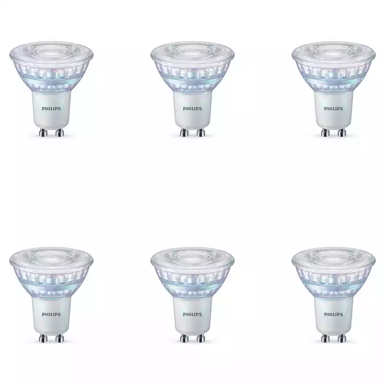 Philips 3.8W LED GU10 Dimmable Light Bulb - 6 Pack