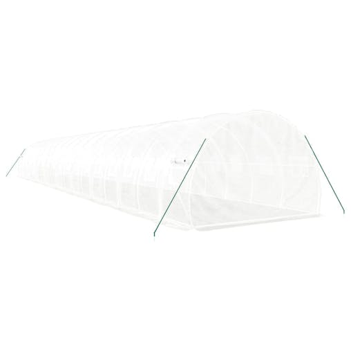 NNEVL Greenhouse with Steel Frame White 54 m&sup2; 18x3x2 m