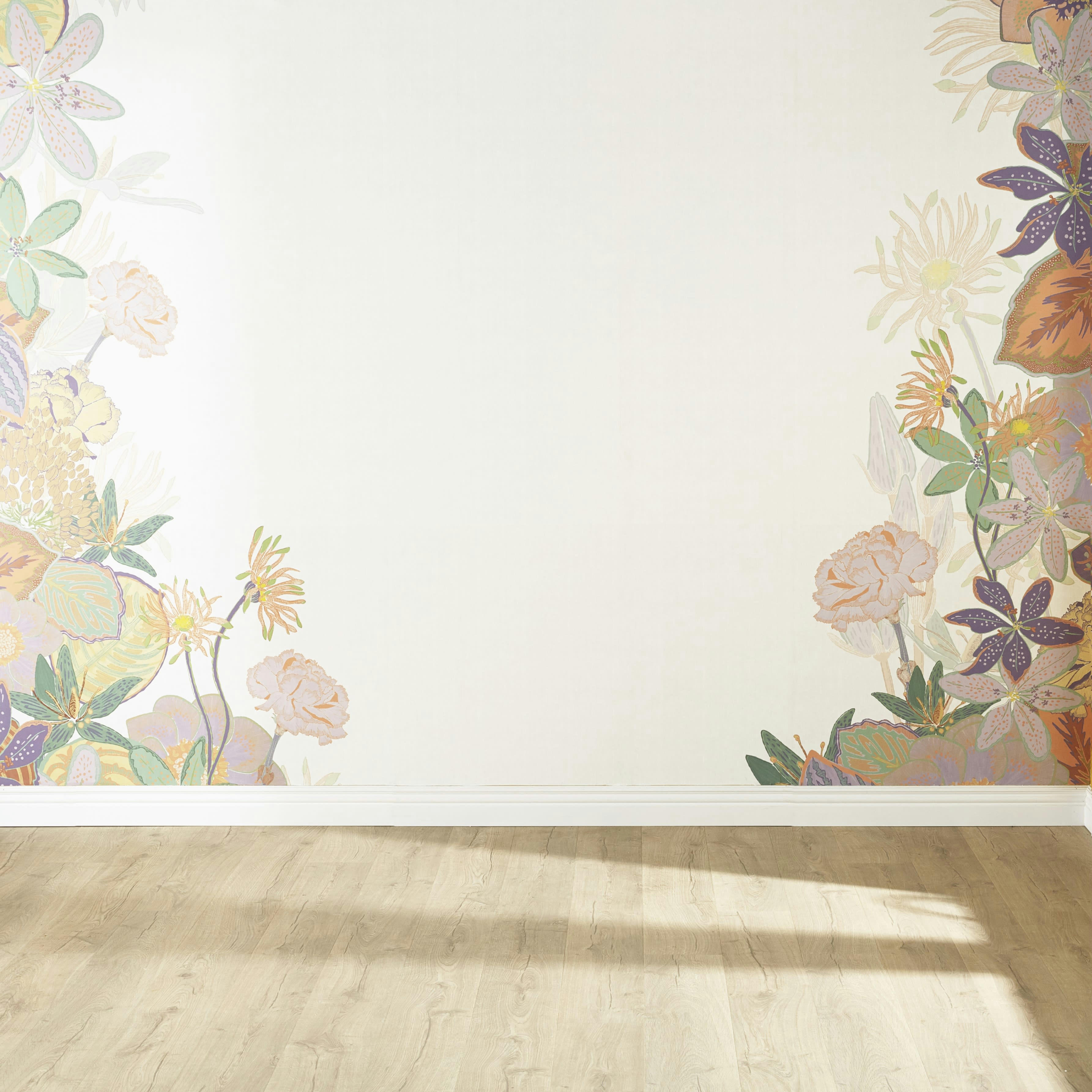LIBRA - Papier peint panoramique intissé imprimé floral multicolore 336x300