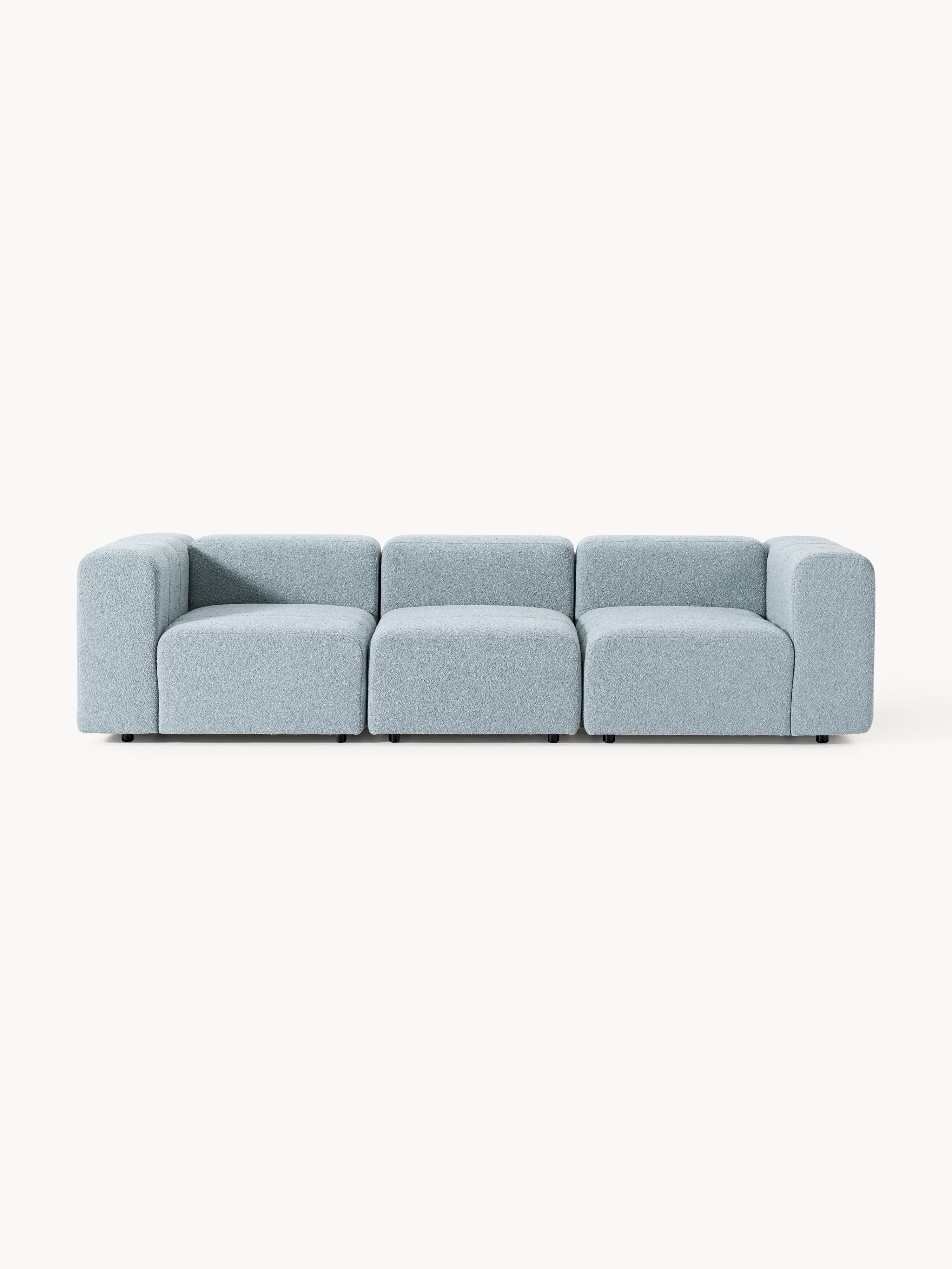 Modulares Bouclé-Sofa Lena (4-Sitzer)