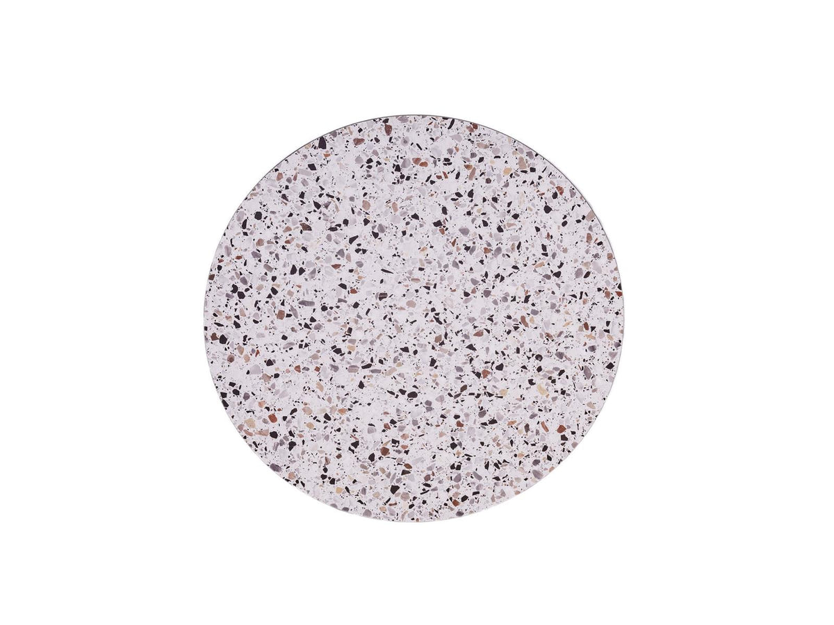MaximaVida rond tafelblad Lucca 58 cm - HPL terrazzo look