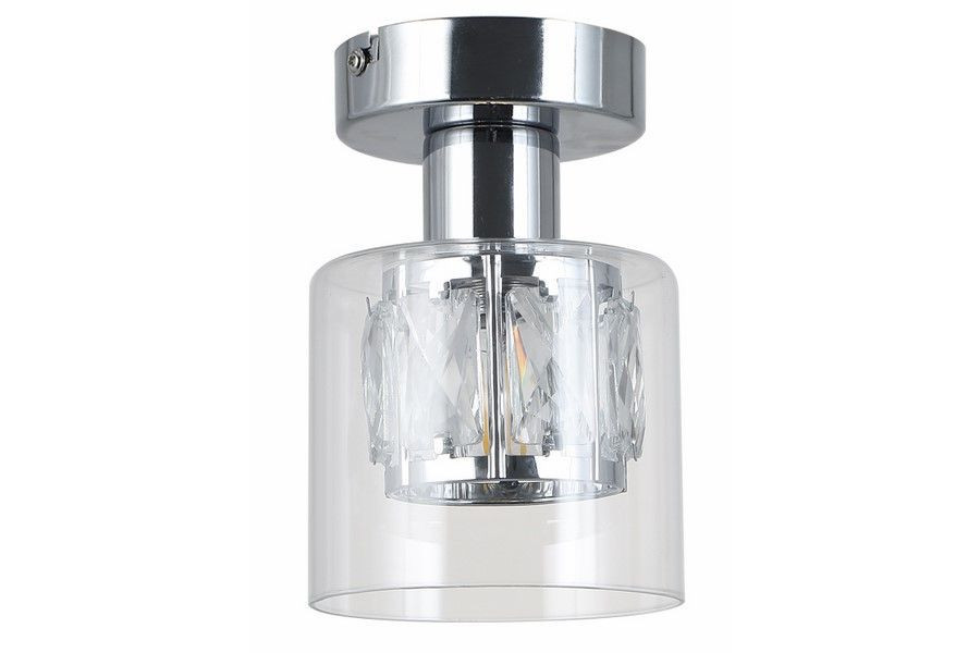 Lampa sufitowa chromowana Elmo 1xE14x40W wym: 17,5x12x12 cm Reality