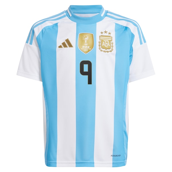 Julián Álvarez Argentina National Team adidas Youth 2024 Home Replica Jersey - White