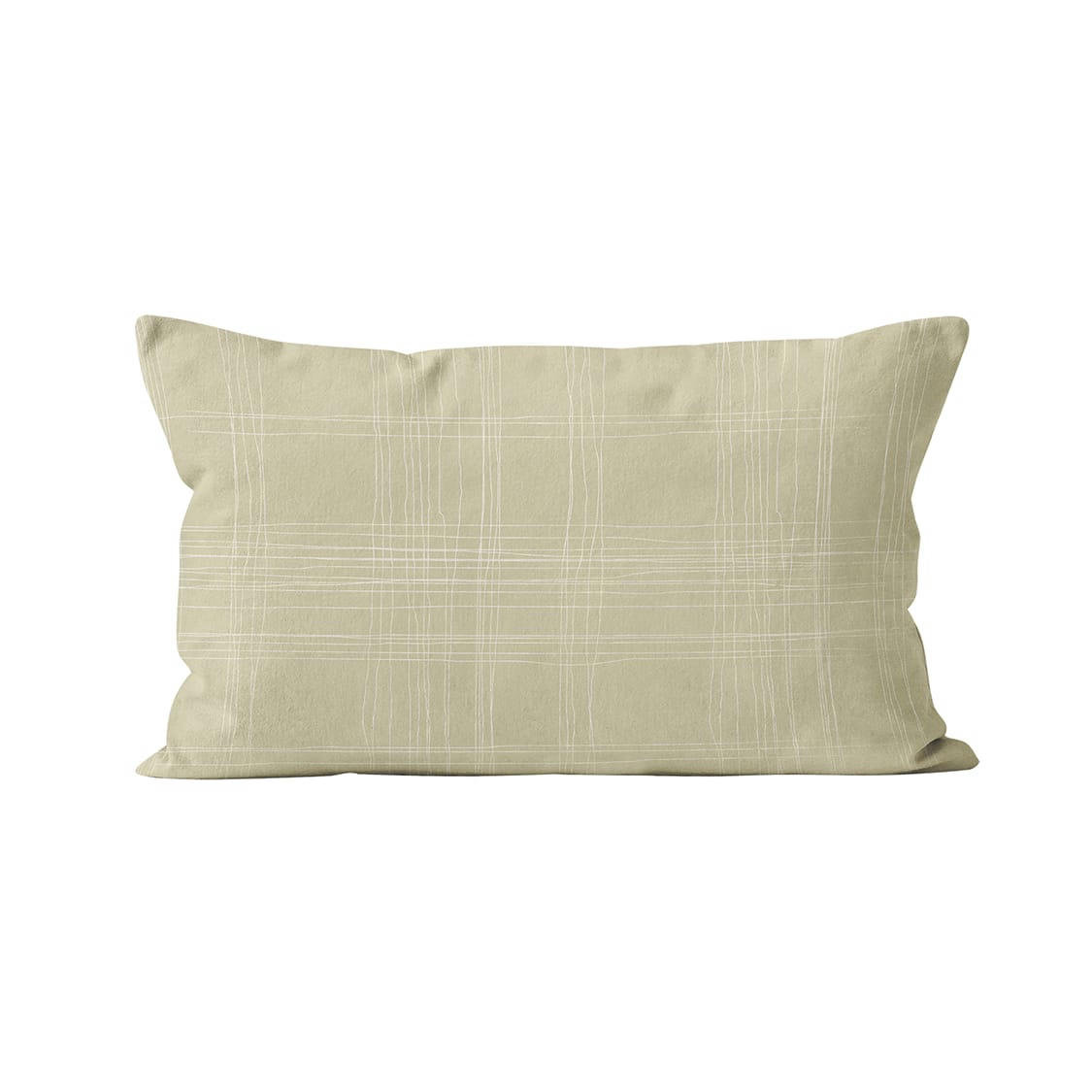 - Coussin tartan en velours Vert 40x67cm