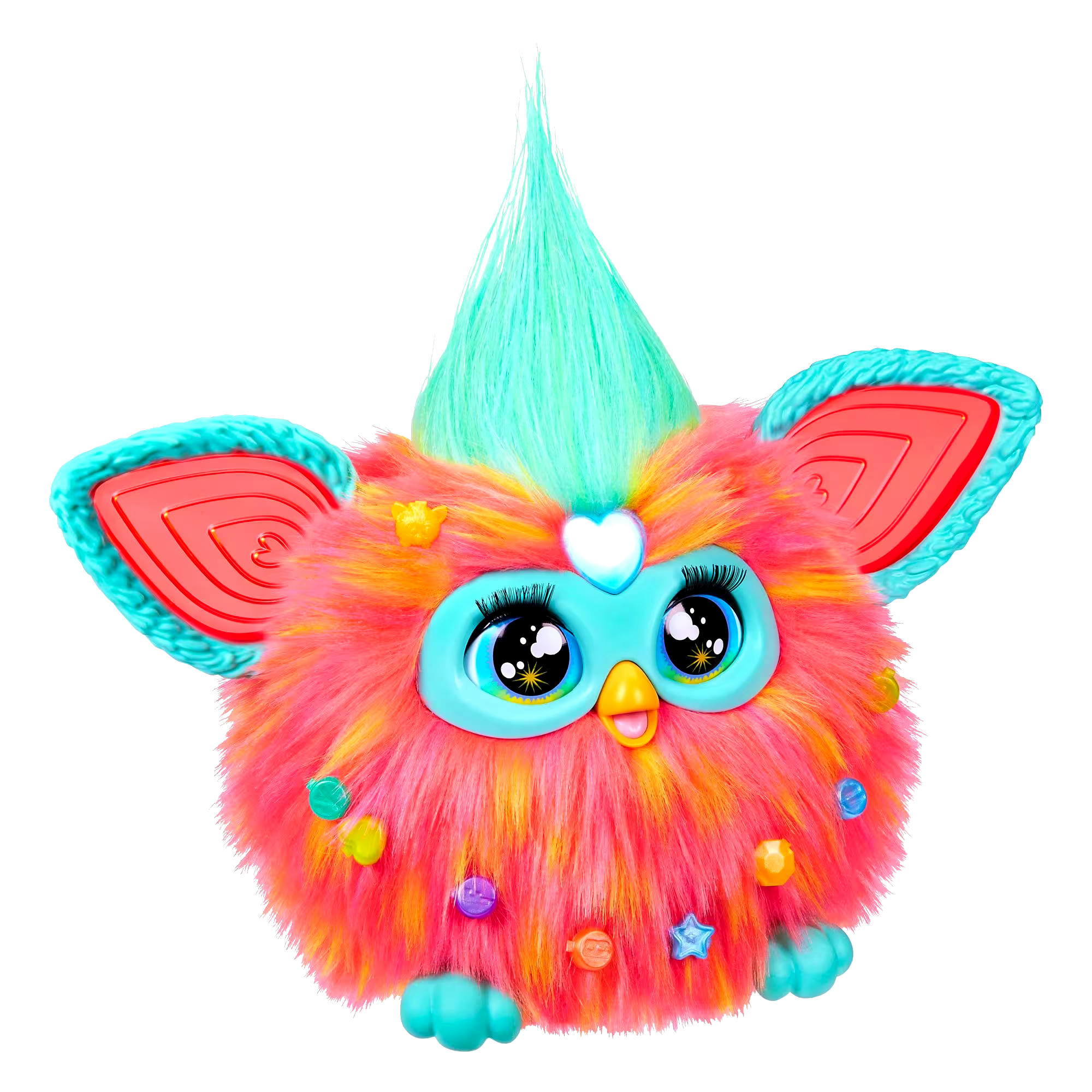 Furby Coral Interactive Plush Toy, Ages 6+, French