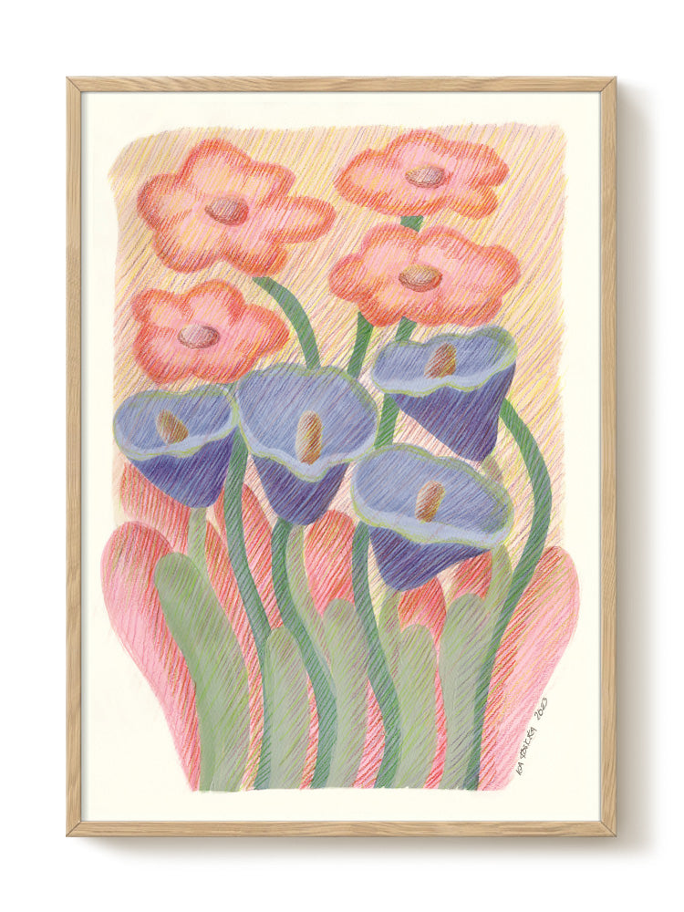 Iga Kosicka - Flowers for her II - PSTR studio Kunst Poster