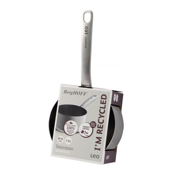 Rondel Graphite, stal nierdzewna z recyklingu 16 cm, 1,6 L BergHOFF