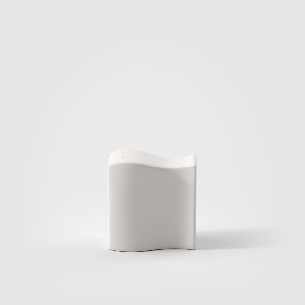 NewWave Salt shaker - white, 3.8 oz, Premium Porcelain
