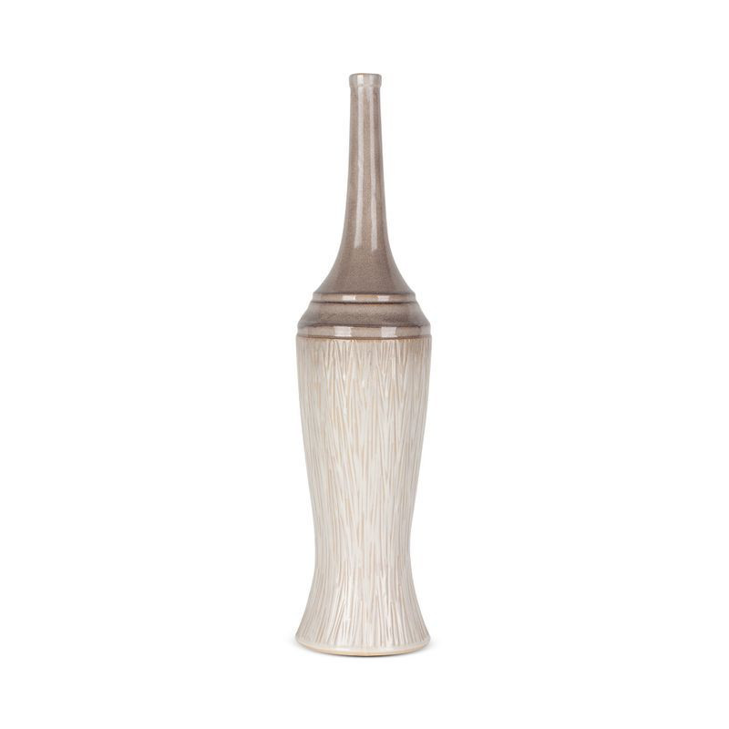 Nowoczesny wazon ceramiczny ROSINA 16X66 kremowy