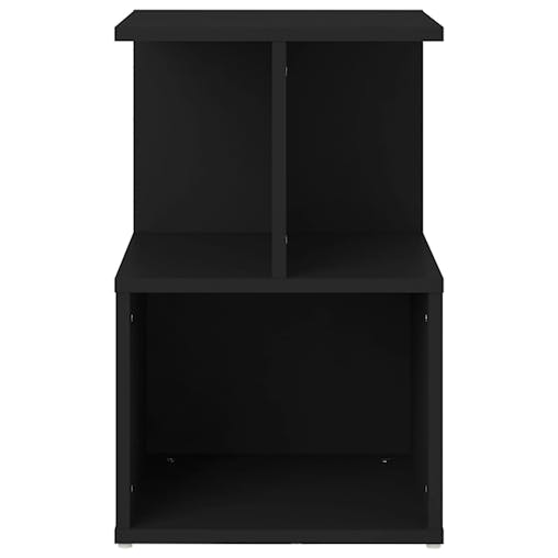 NNEVL Bedside Cabinet Black 35x35x55 cm Chipboard
