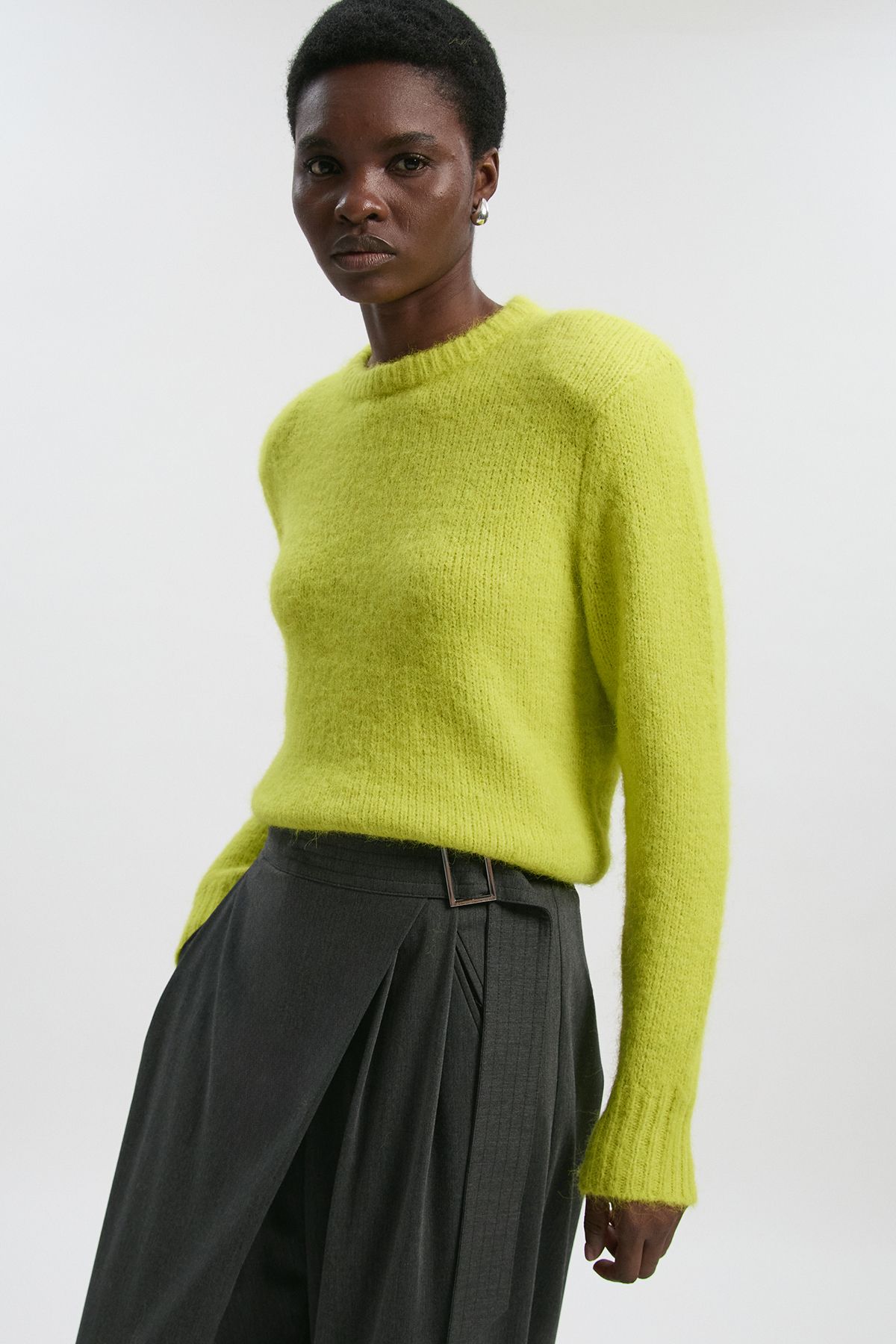 KarenMillen Cosy Knit Crew Neck Jumper