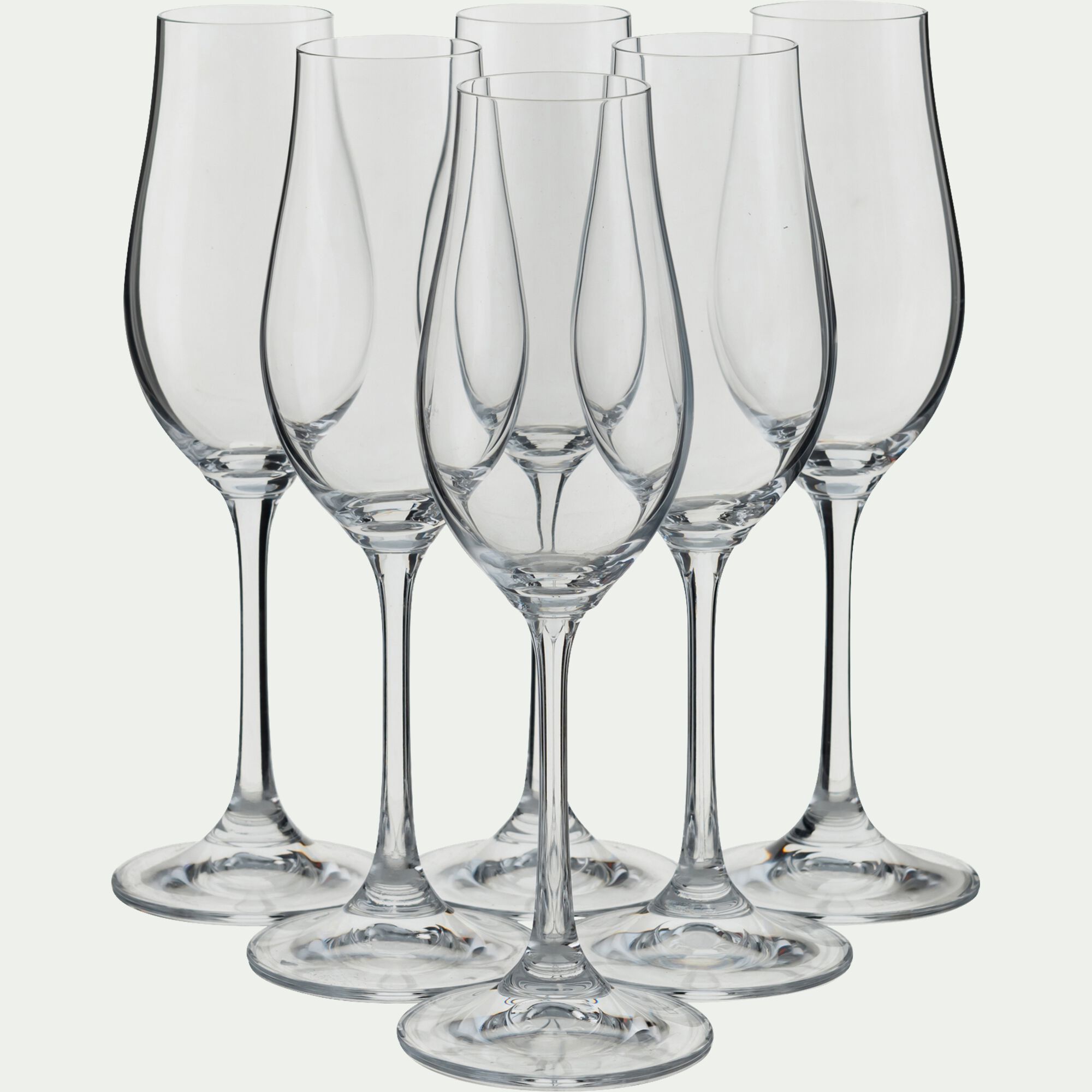 NEO - Flûte à champagne en verre 20cl - transparent