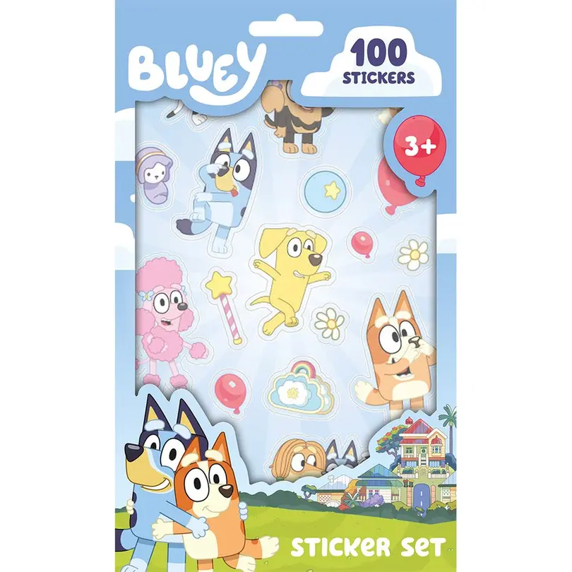 Sticker 100er-Set Bluey