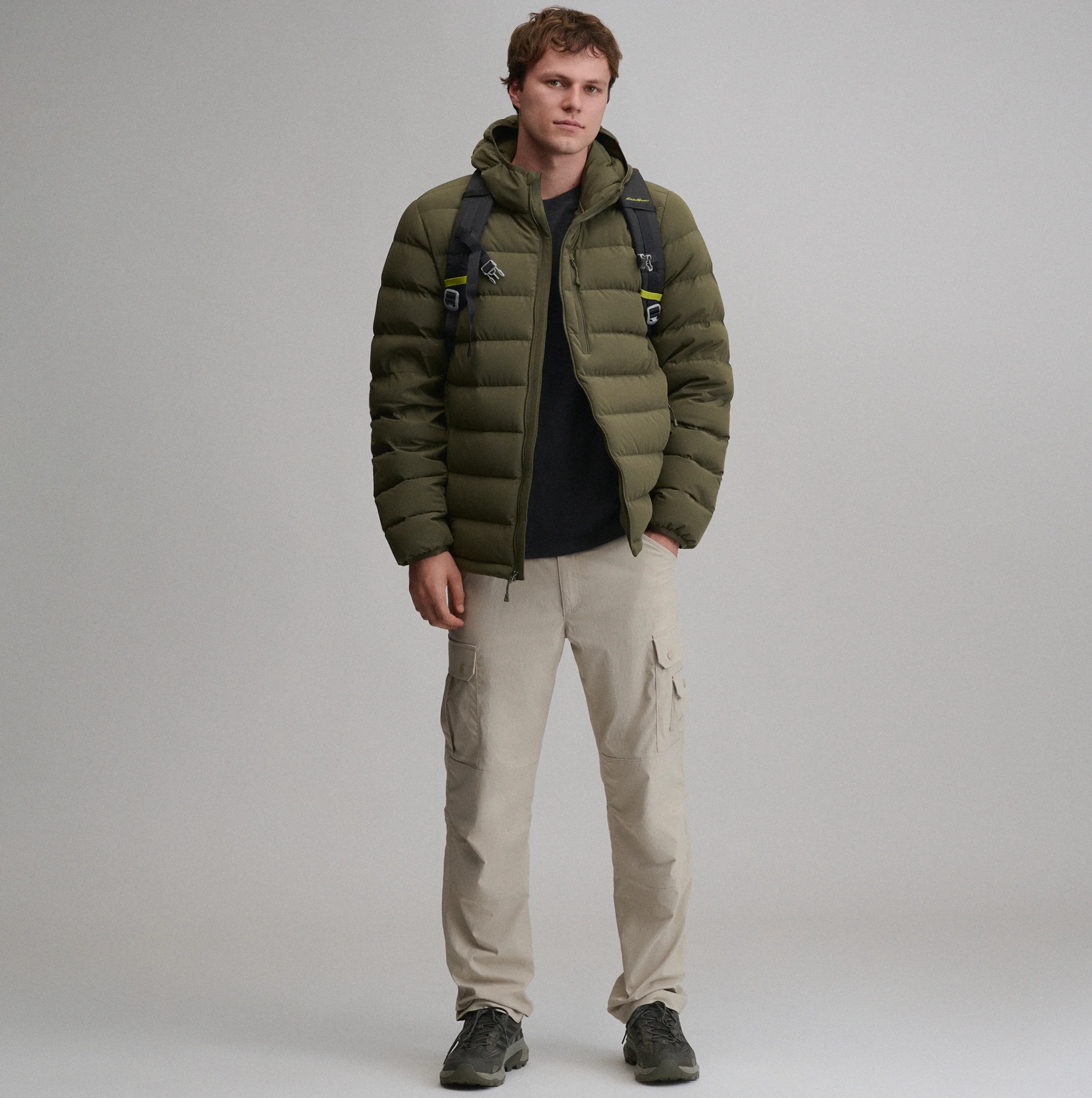 Men's EB Stretch Down Hooded Jacket