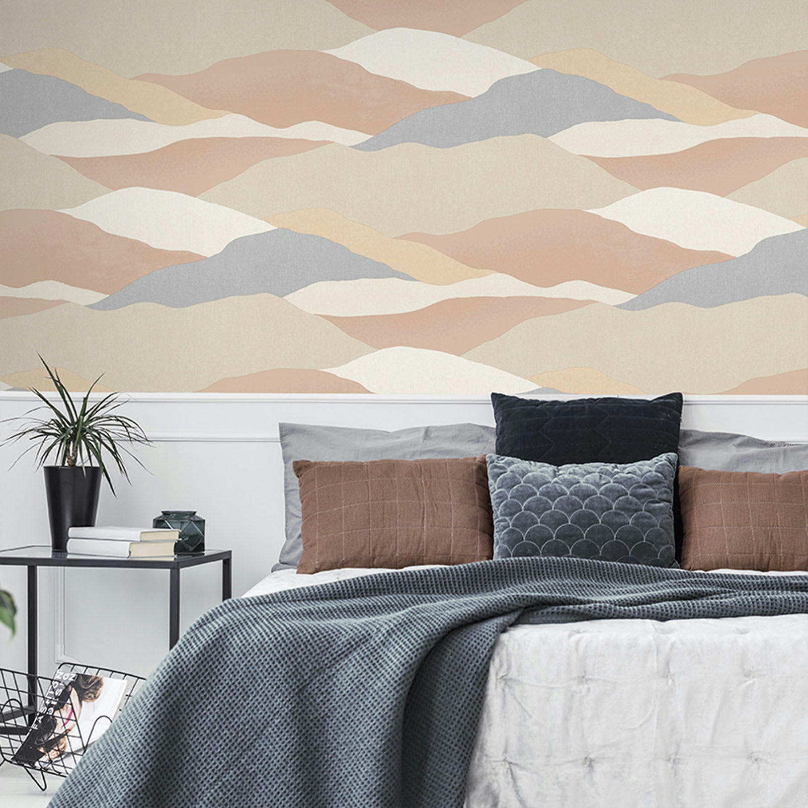 - Papier peint graphique Vallons 0,53x10 mètrescm