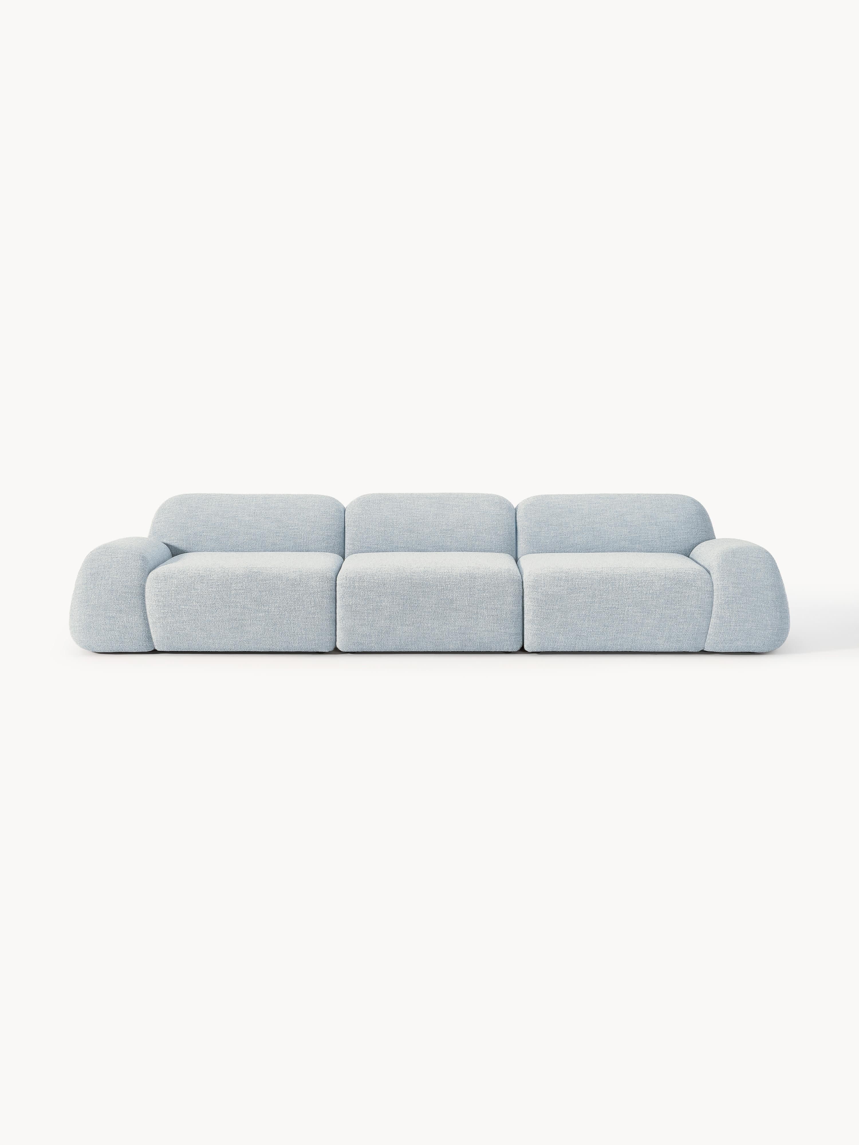 Modulares Bouclé-Sofa Wolke (4-Sitzer)