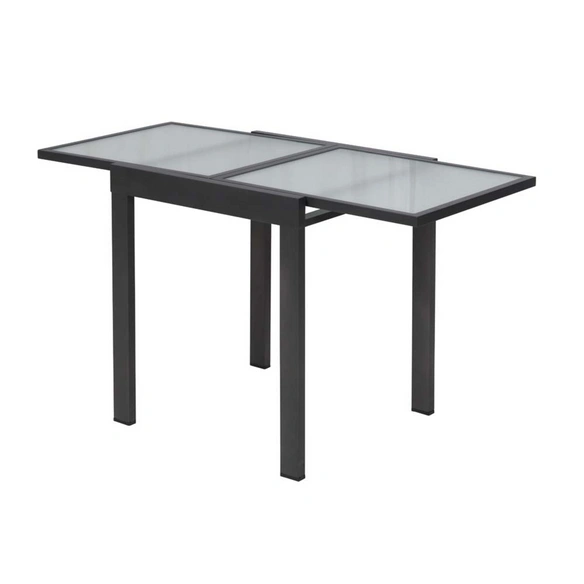 Ausziehtisch, BxHxT: 65 x 75 x 65 cm, Tischplatte: Sicherheitsglas