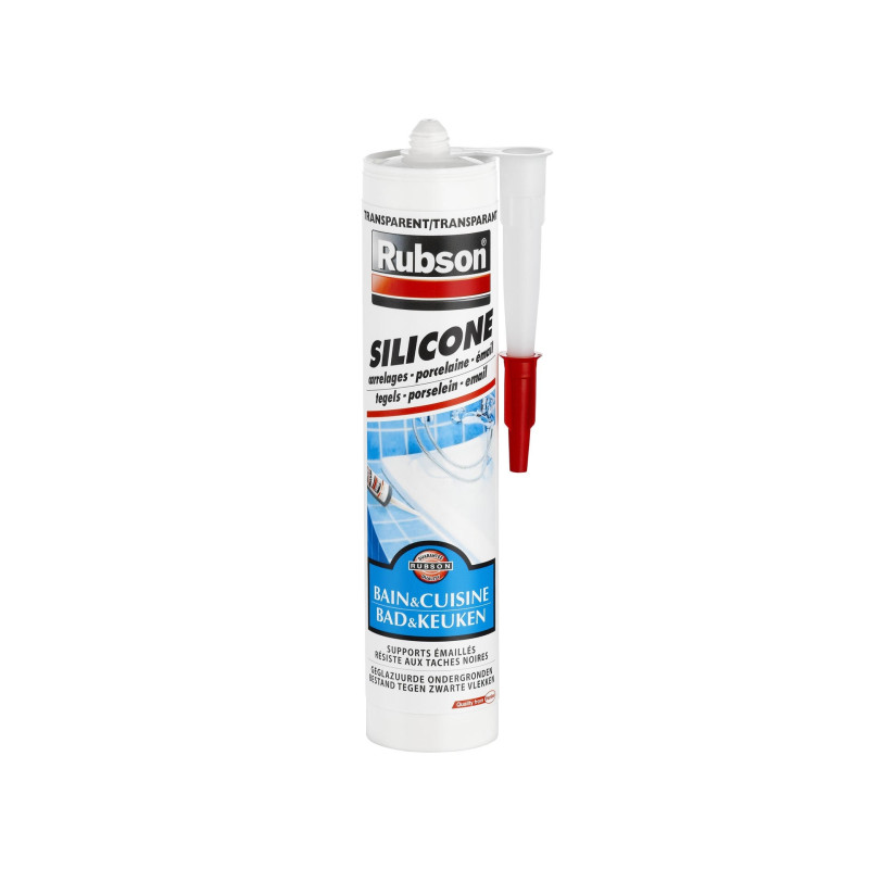 Silicone Sanitaire carrelage et porcelaine transparent 0,28 L RUBSON