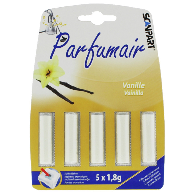 Baguettes aromatiques pour sac d'aspirateur vanille 5 pièces