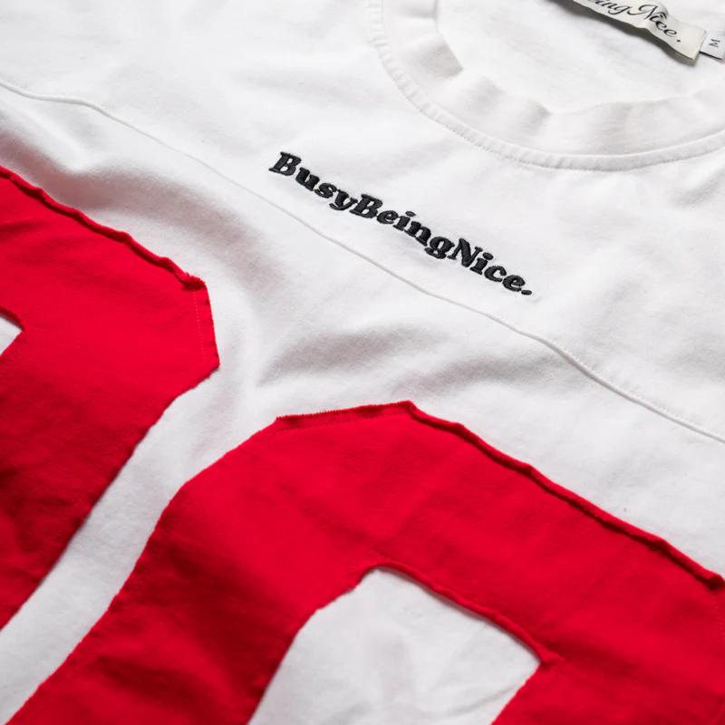 Politics Busy Being Nice Sideline Jersey - White