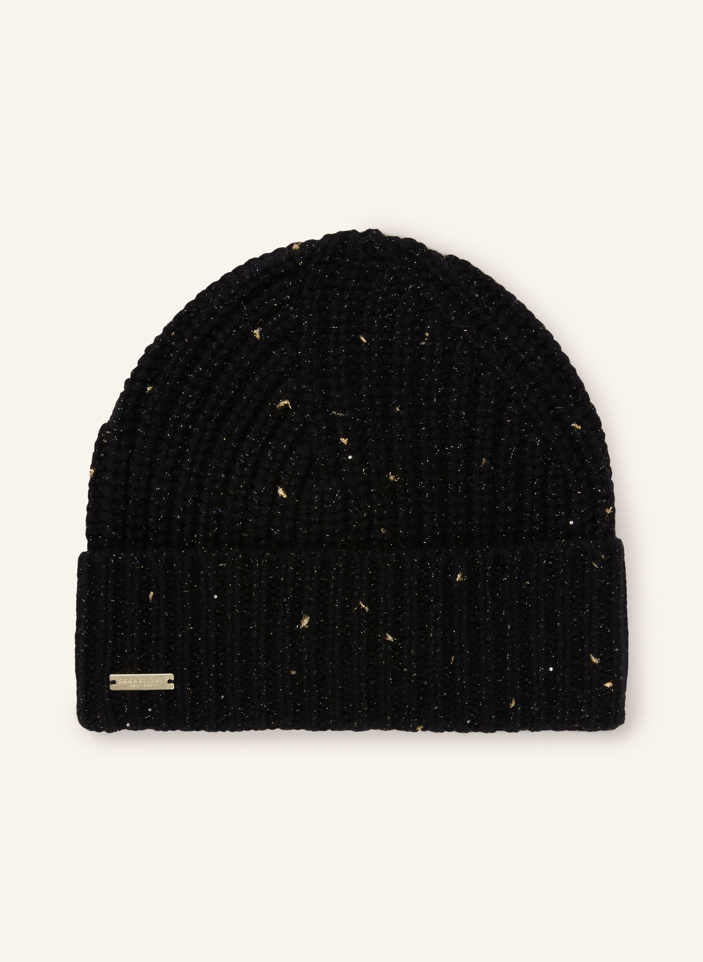 SEEBERGER Mütze mit Cashmere und Glitzergarn