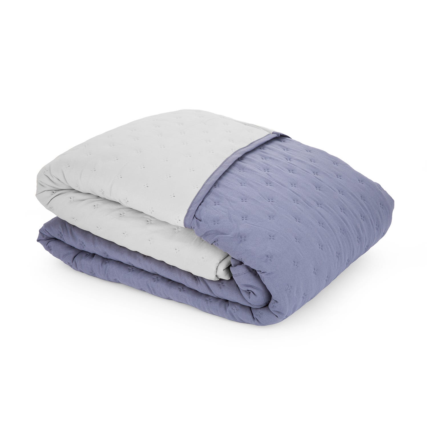 Trapuntino singolo microfibra Water washed blu sabbia