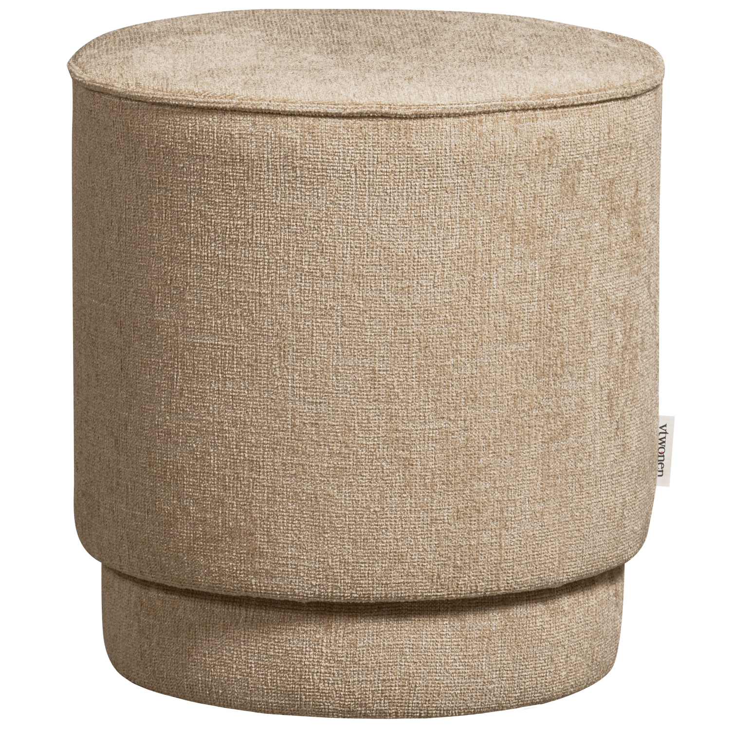 vtwonen poef Pearl - Naturel - Naturel Melange - 45x40x40
