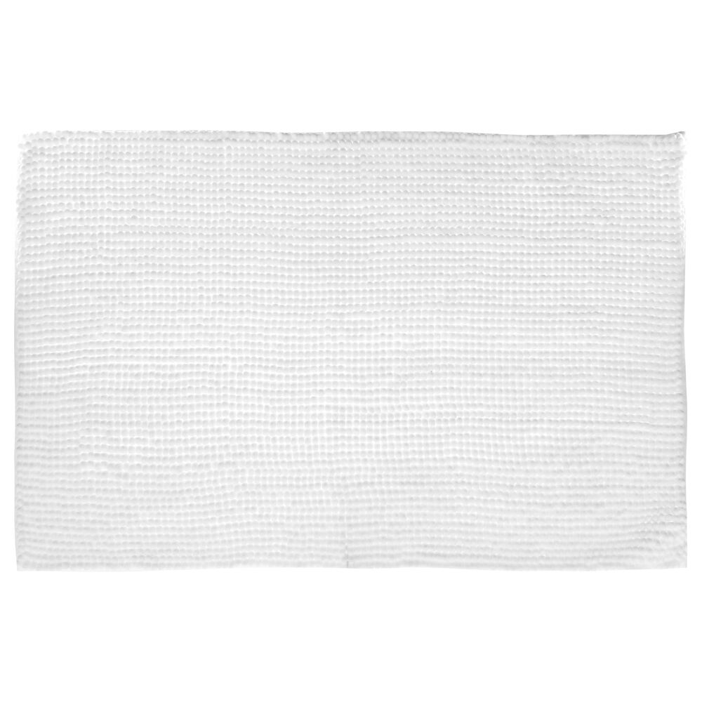 Tapete wc chenille branco 50x80cm