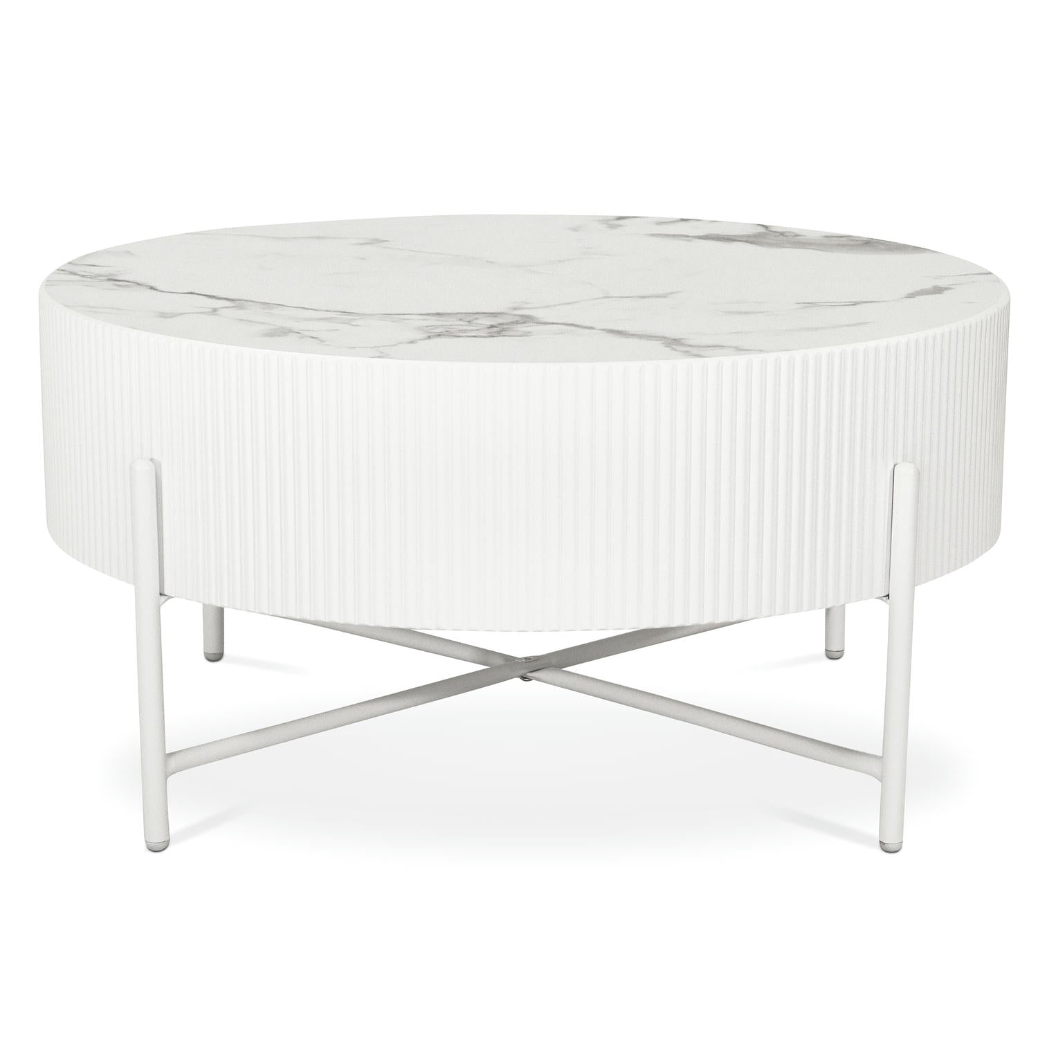 Furnhouse ronde salontafel Milo - Wit - Ø 80 cm