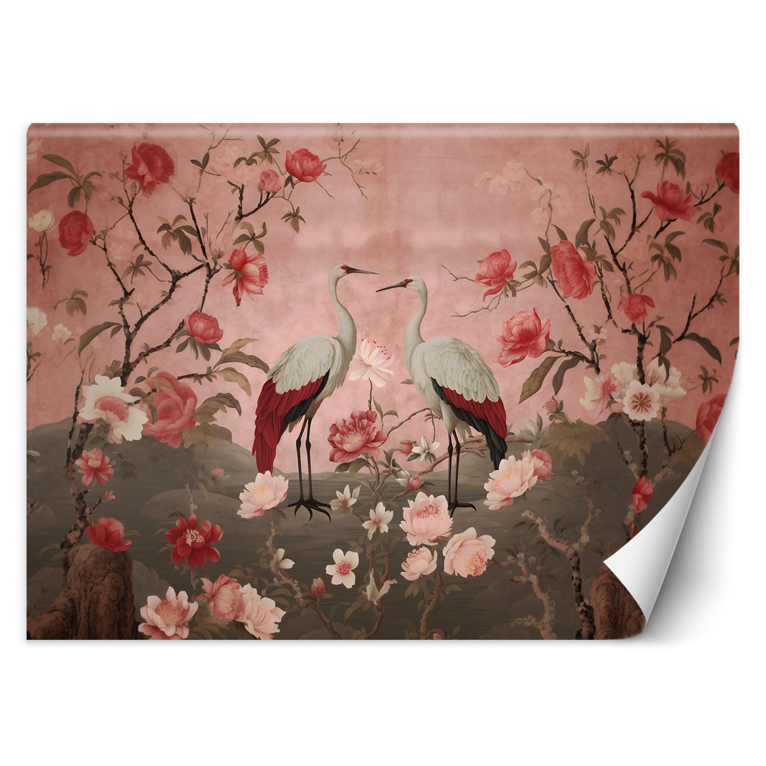Feeby Fototapeta, Kwiaty i ptaki Chinoiserie 150x105
