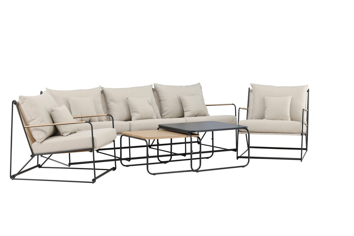 Rebellenclub Olbia Loungeset - Zwart