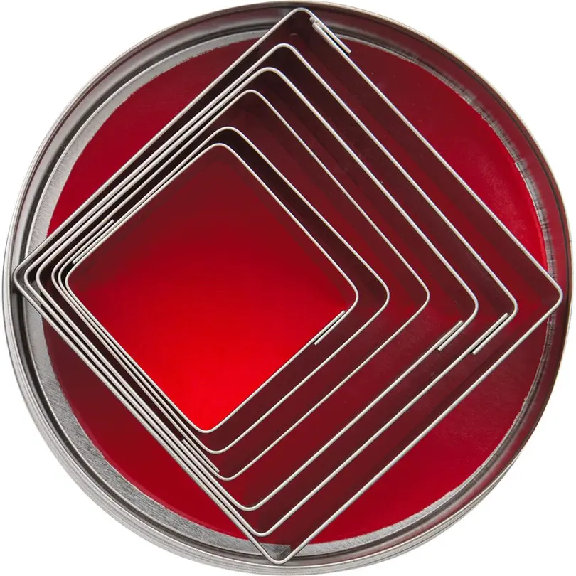 Ausstecher 6er-Set Quadrate