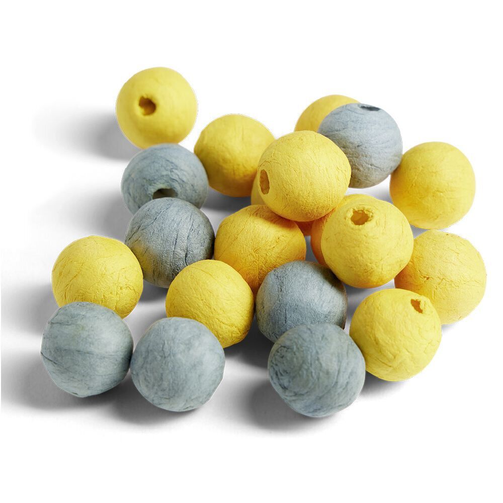 Boule papier x100 doré et argenté