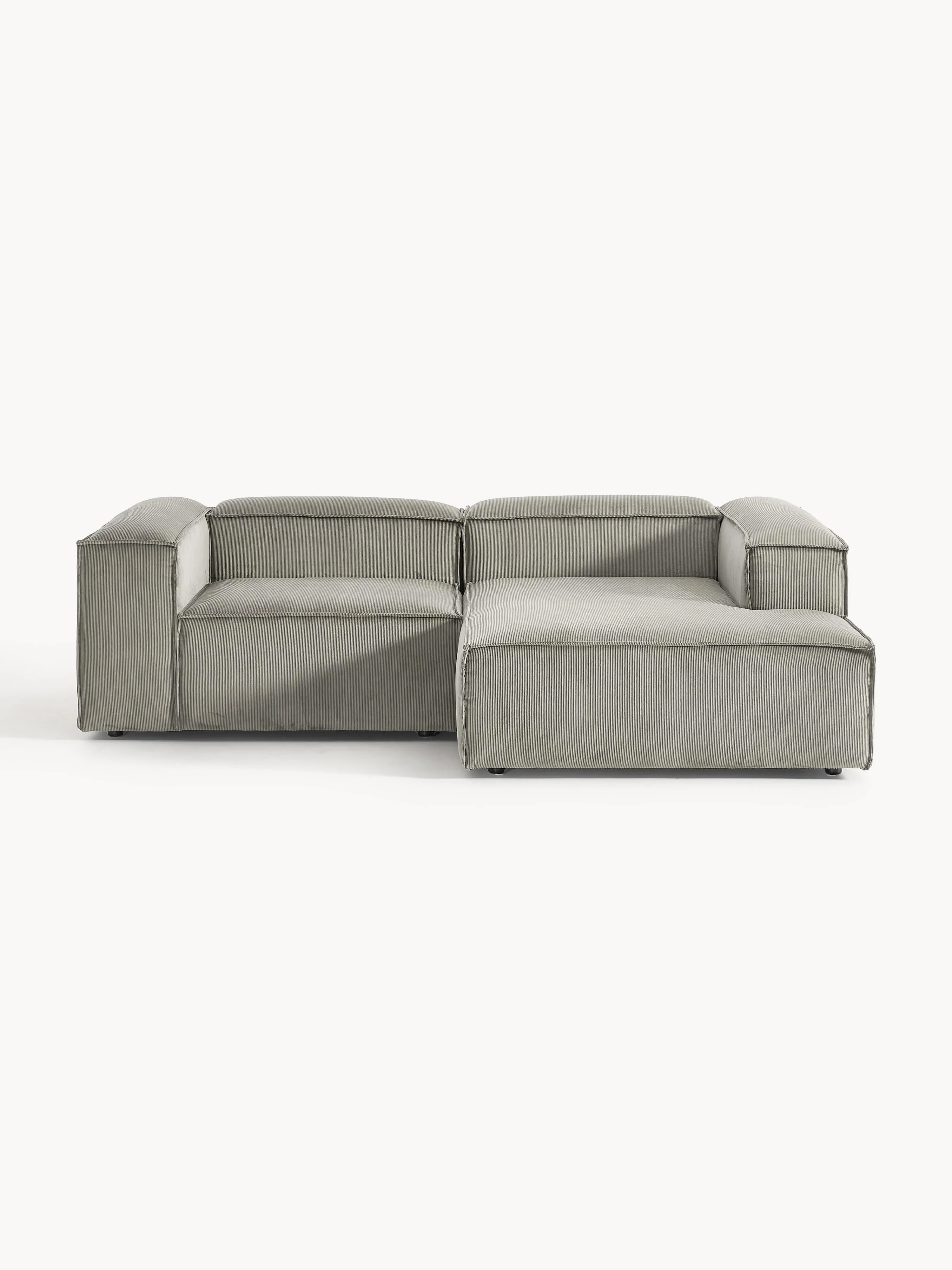 Modulares Ecksofa Lennon (2-Sitzer) aus Cord