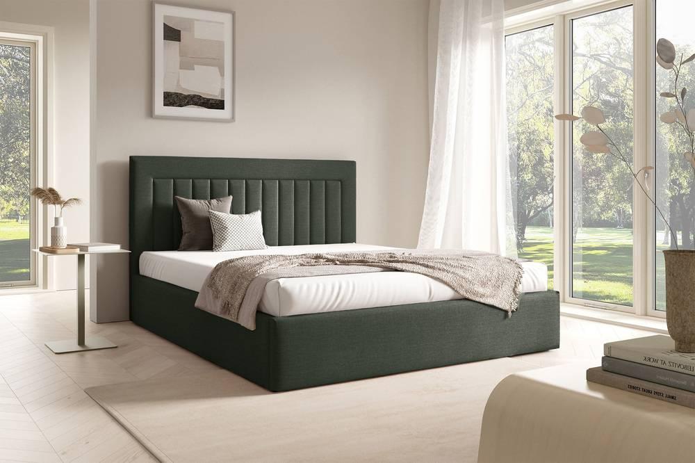 Bedframe 180x200 cm Alodie fluweel met opbergruimte