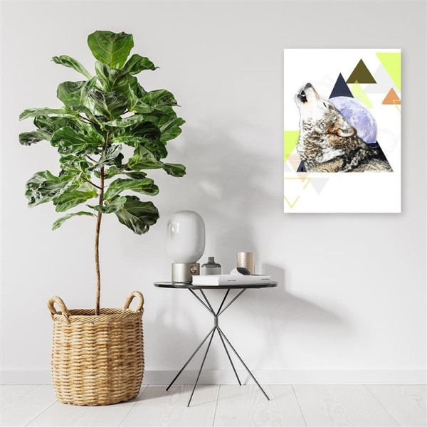 Feeby Obraz na płótnie wilk na tle księżyca 40x60