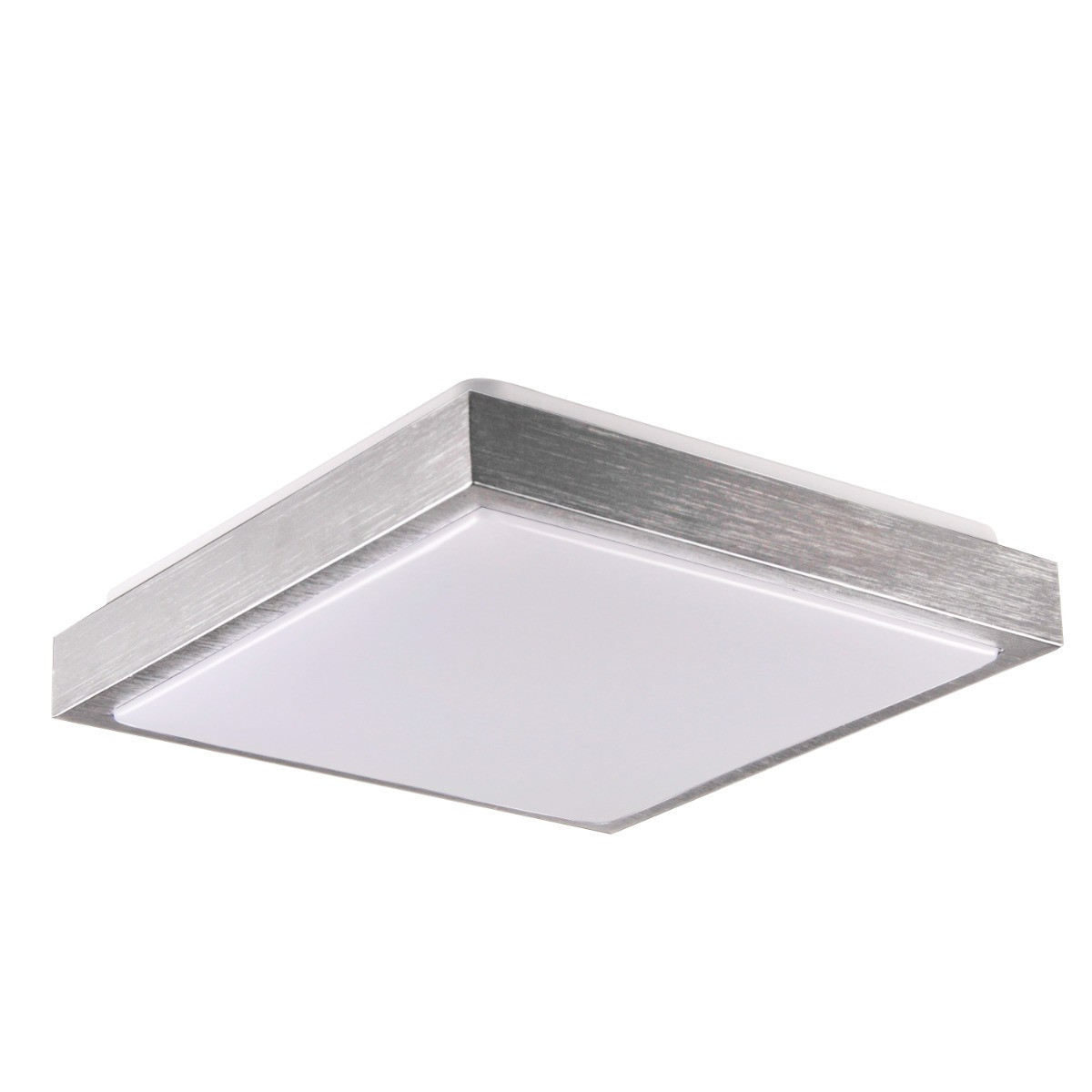 Plafonsrebrny szczotkowany-biały kwadratowy 29,5cm2xE27x40W IP20 Polux
