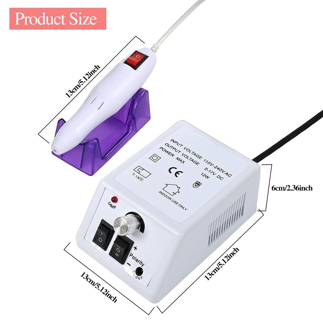 NESTLUNE Electric Nail Art File Drill Machine Professional Manicure
