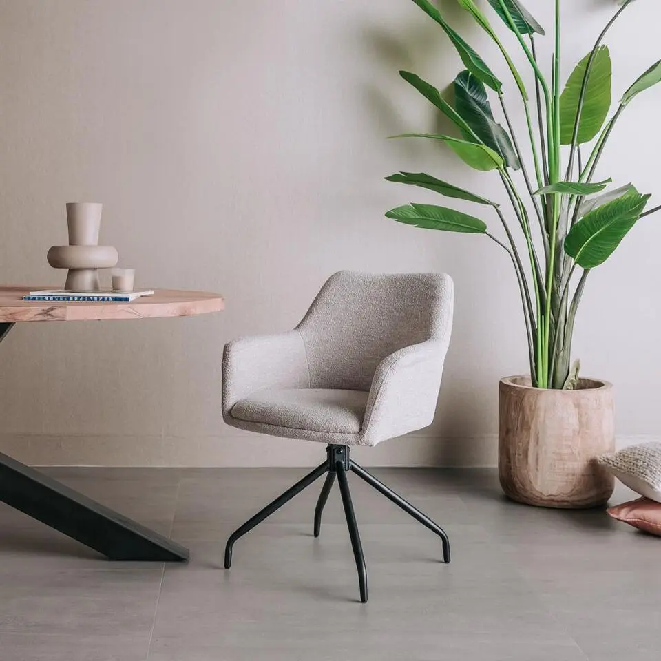 Tower Living - Ortana draaibare armstoel - naturel