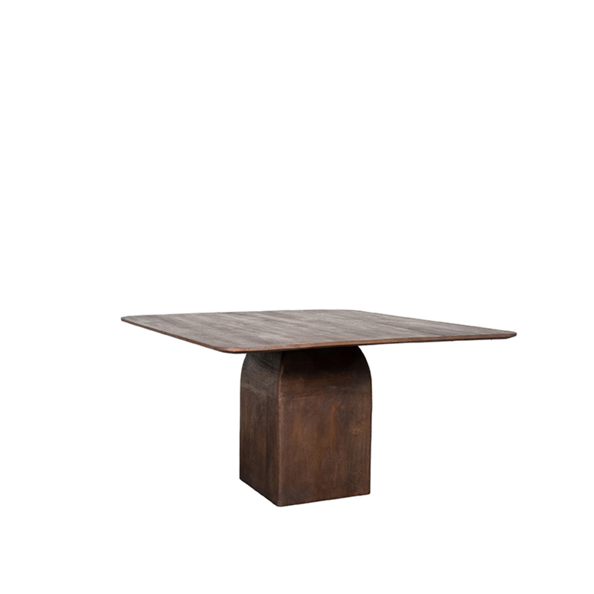 LABEL51 Eettafel Ingo - Donkerbruin Mangohout - 140x140x76cm