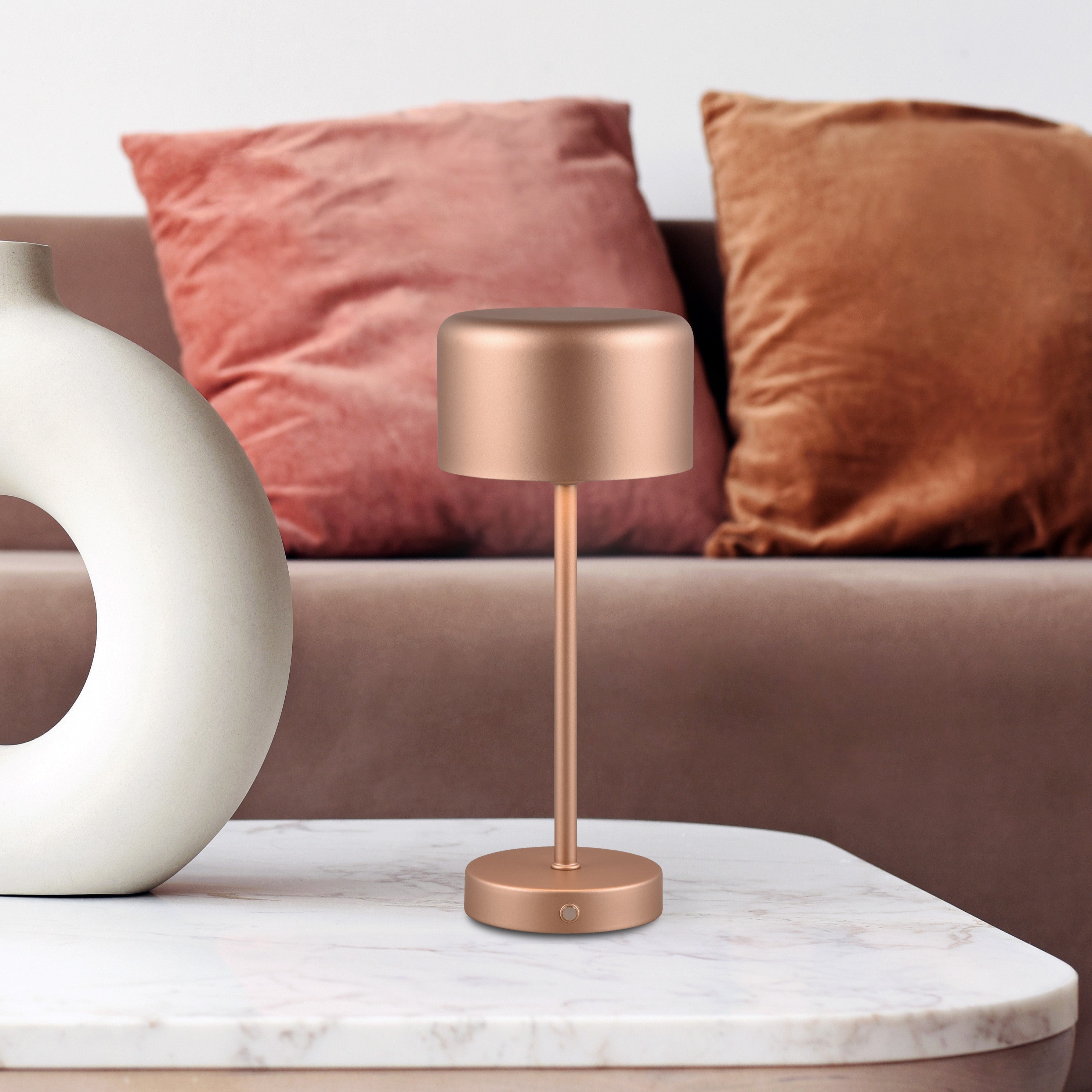 Reality Jeff Oplaadbare Tafellamp - Koper