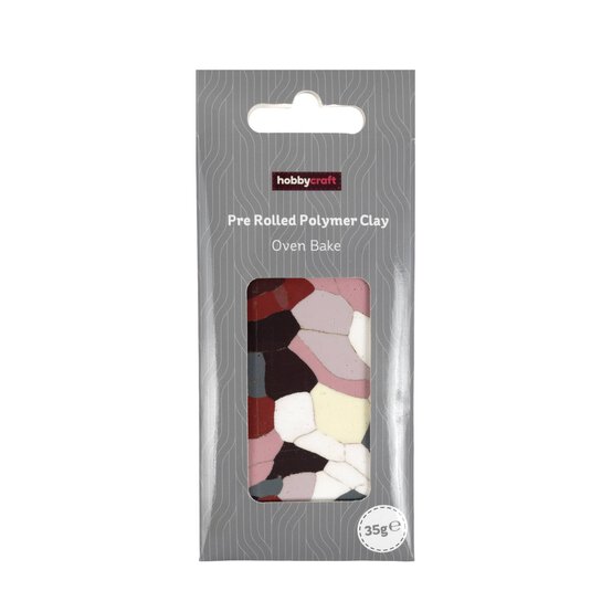 Pink Pre-Rolled Polymer Clay 35g