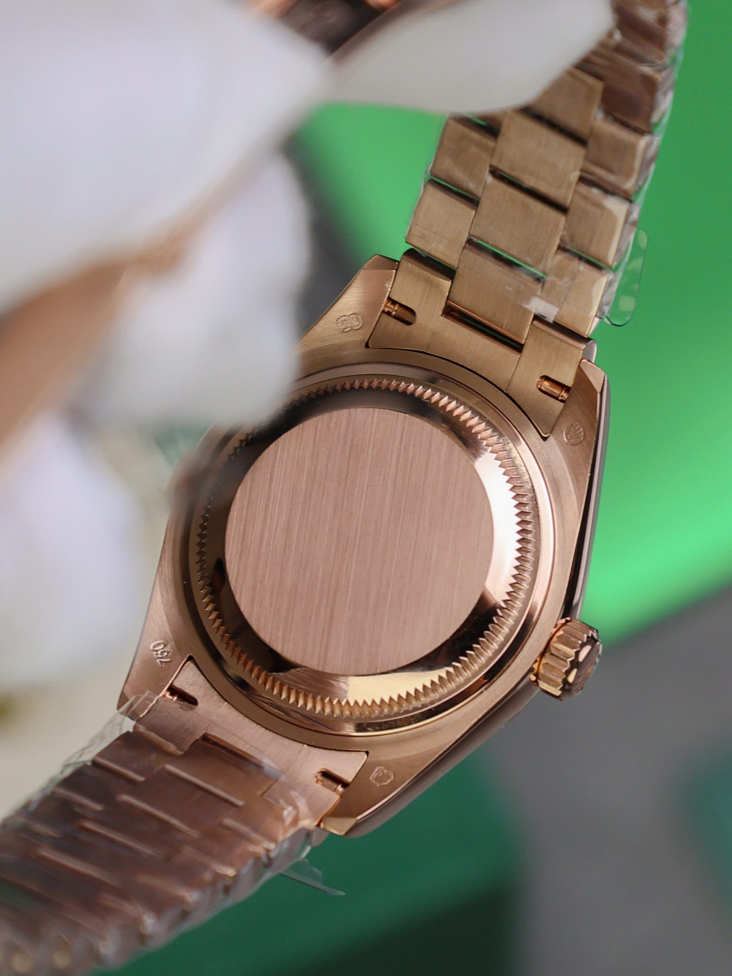Rolex Lady-Datejust 279175-0004 RG Plated Chocolate Dial CZ Diamonds 28mm Super Clone
