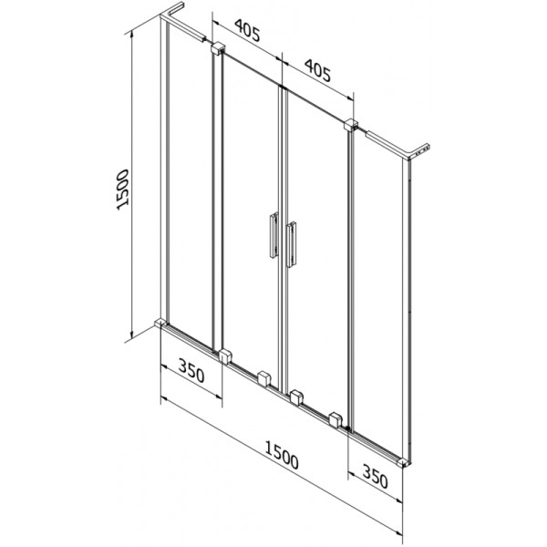 Parawan nawannowy Mexen dwuczęściowy 150x150 Velar L