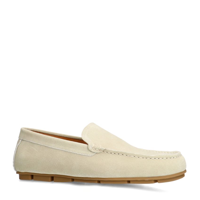 Manfield Beige suède loafer