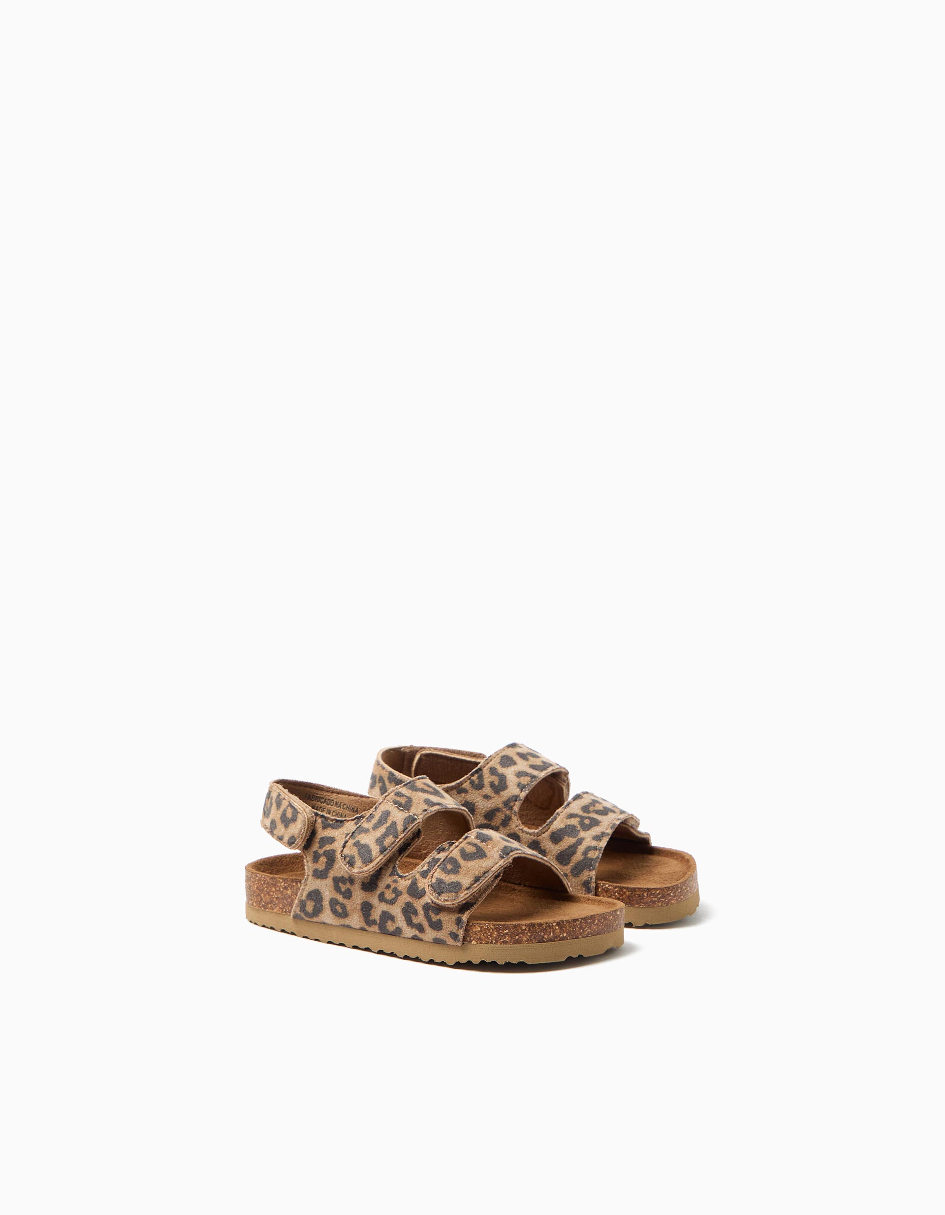 Sand&aacute;lias Animal Print, Menina, Multicor