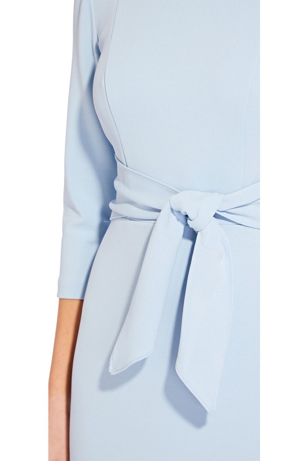 Adrianna Papell Knit Crepe Tie Waist Sheath